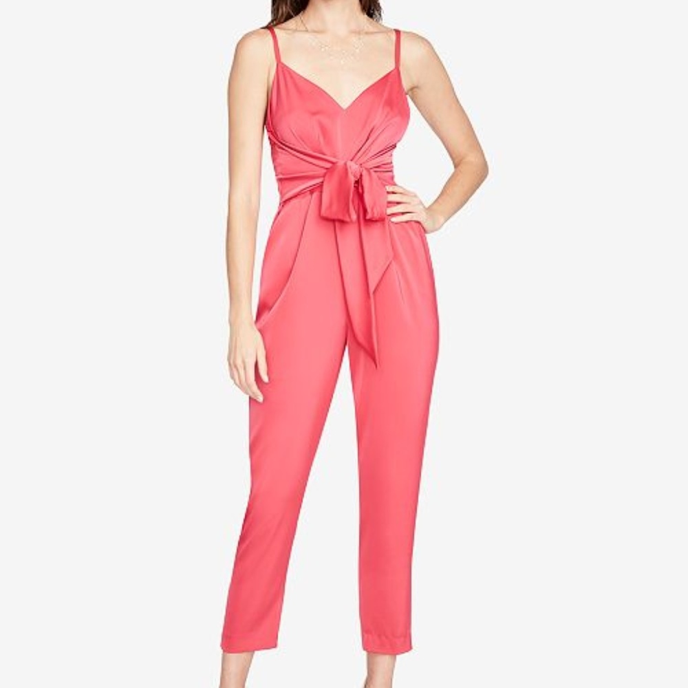 RACHEL Rachel Roy Glare Tie-Front Jumpsuit - Picture 2 of 8